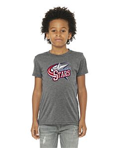 BELLA+CANVAS ® Youth Triblend Short Sleeve Tee - DTG - Leeds Future Stars-Grey Triblend