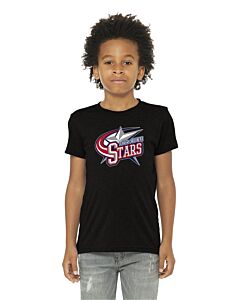 BELLA+CANVAS ® Youth Triblend Short Sleeve Tee - DTG - Leeds Future Stars-Solid Black Triblend