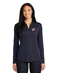 Sport-Tek® Ladies PosiCharge® Competitor™ 1/4-Zip Pullover - Embroidery -True Navy