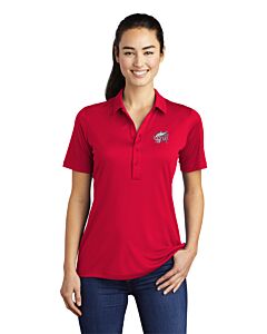 Sport-Tek ® Ladies Posi-UV® Pro Polo - Embroidery -True Red