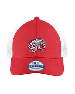 New Era® - Youth Stretch Mesh Cap - Embroidery -Scarlet Red/White