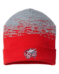 CAP AMERICA - USA-Made Static Cuffed Beanie - Embroidery -True Red Heather
