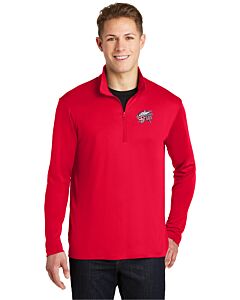 Sport-Tek® PosiCharge® Competitor™ 1/4-Zip Pullover - Embroidery -True Red