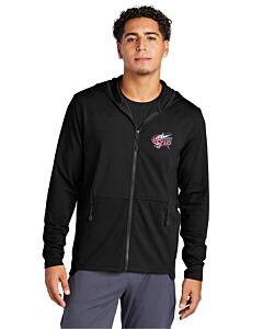 Sport-Tek® Circuit Hooded Full-Zip - Embroidery -Deep Black